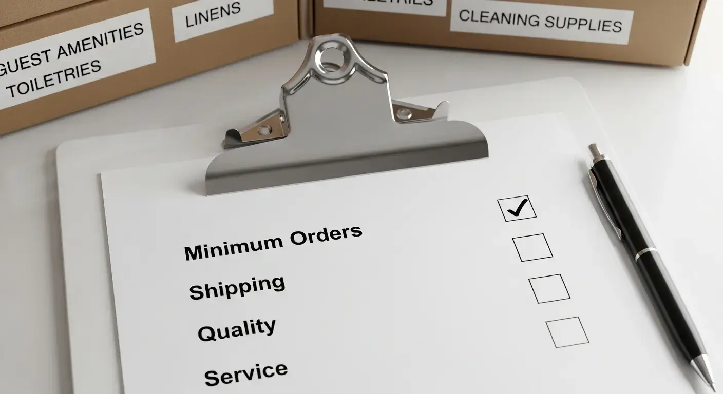 Checklist for choosing hotel supplier