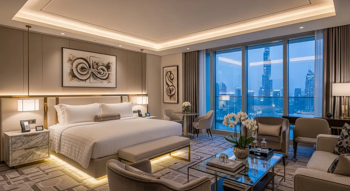 Luxury 5-star hotel room in Dubai