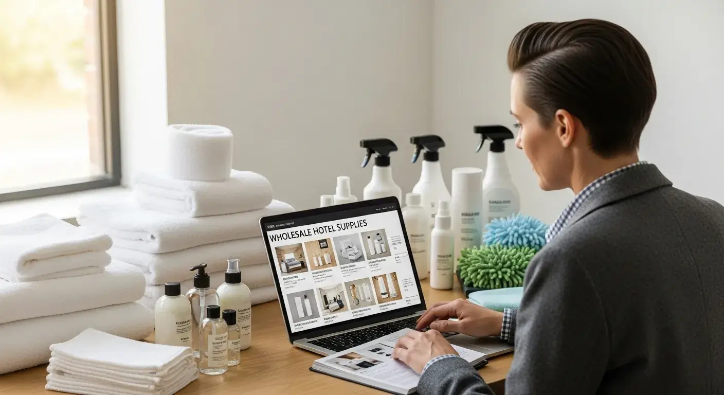 Small hotel saving on wholesale supplies