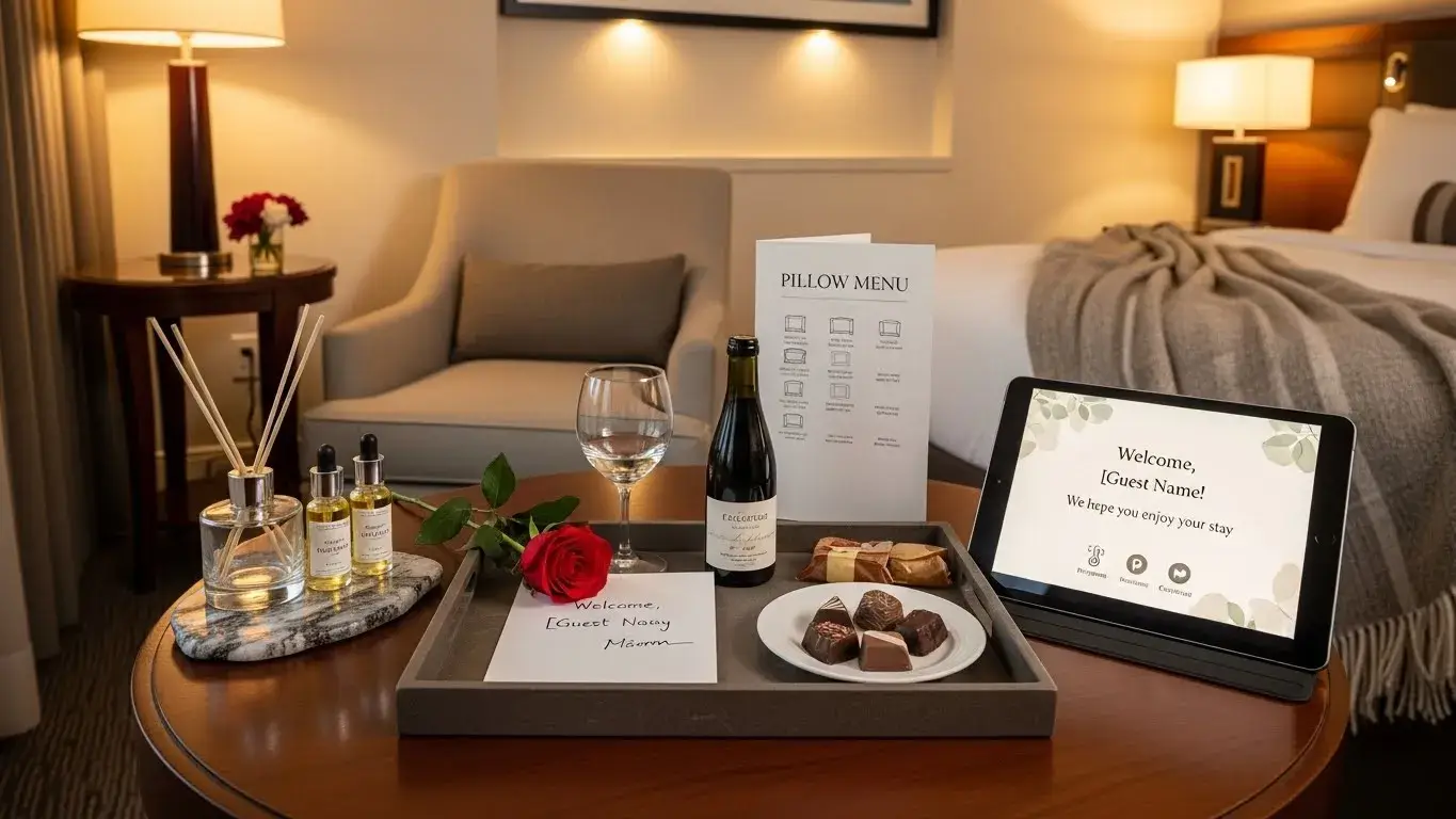 Personalized hotel amenities for guest experience