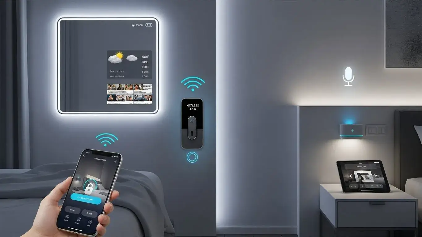 Smart hotel amenities and contactless technology