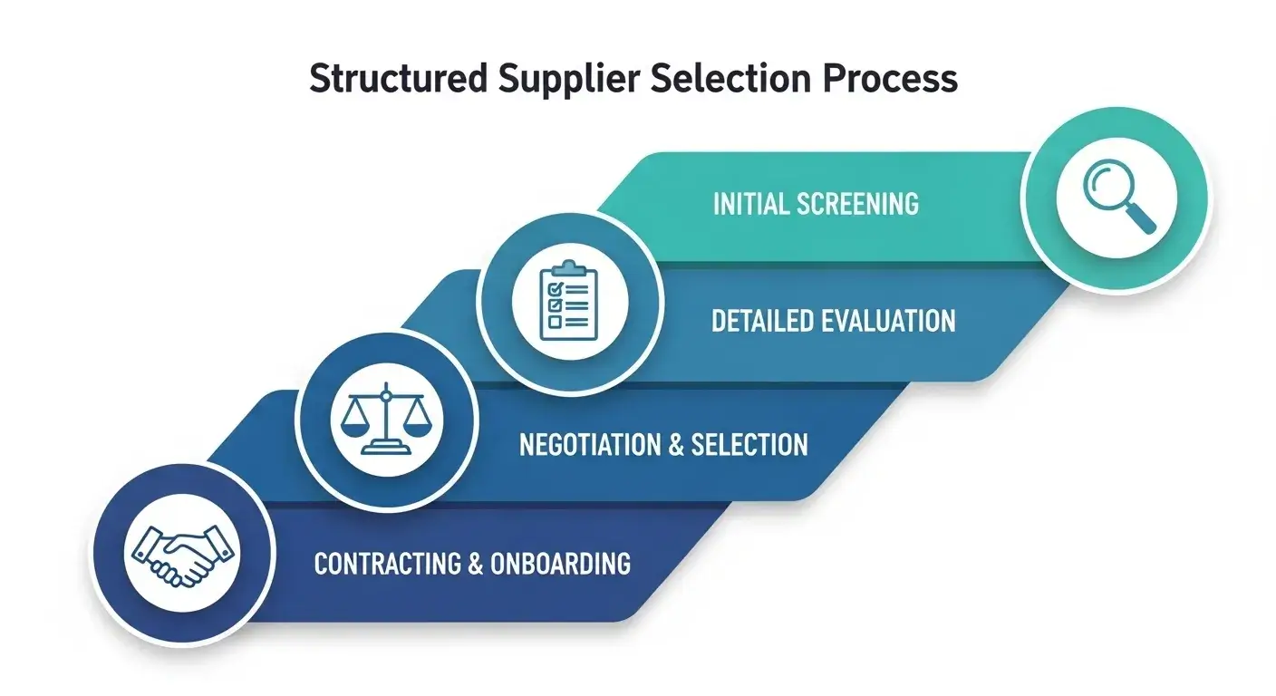 Framework for selecting hotel suppliers
