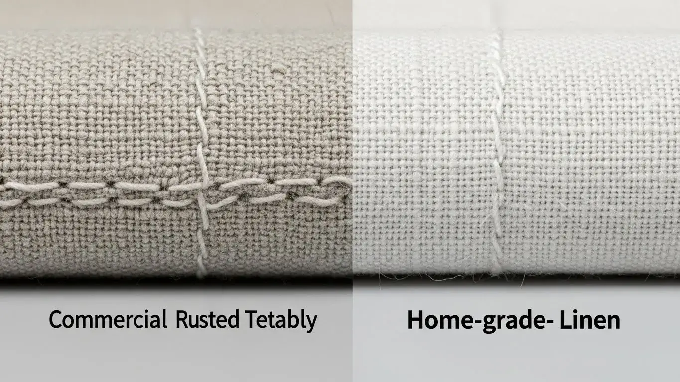 Commercial versus home linen construction