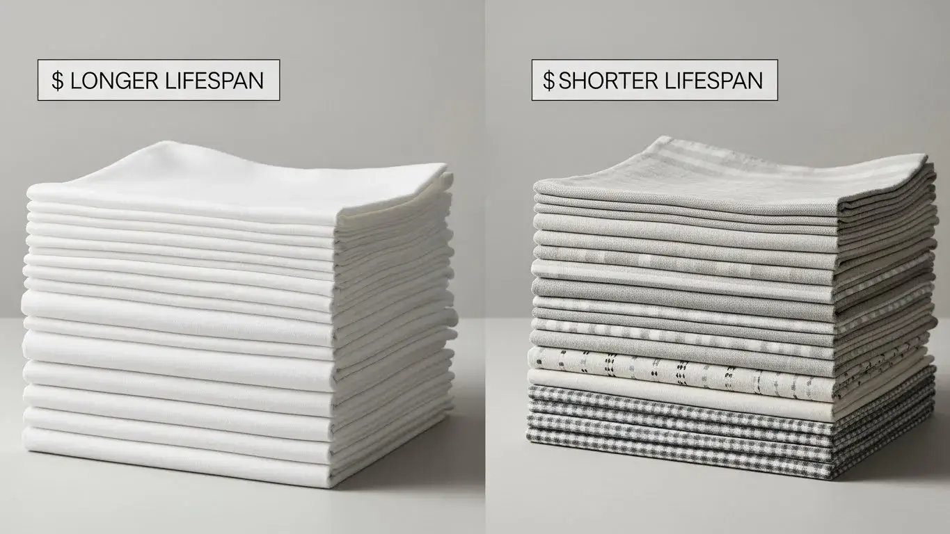 Cost comparison of commercial and home linens