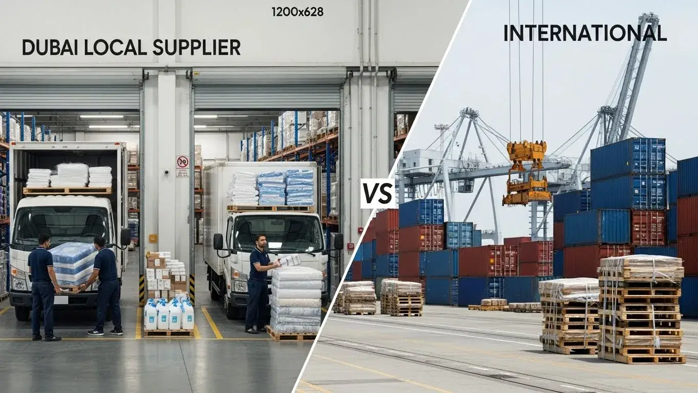 Dubai hotel suppliers versus international imports