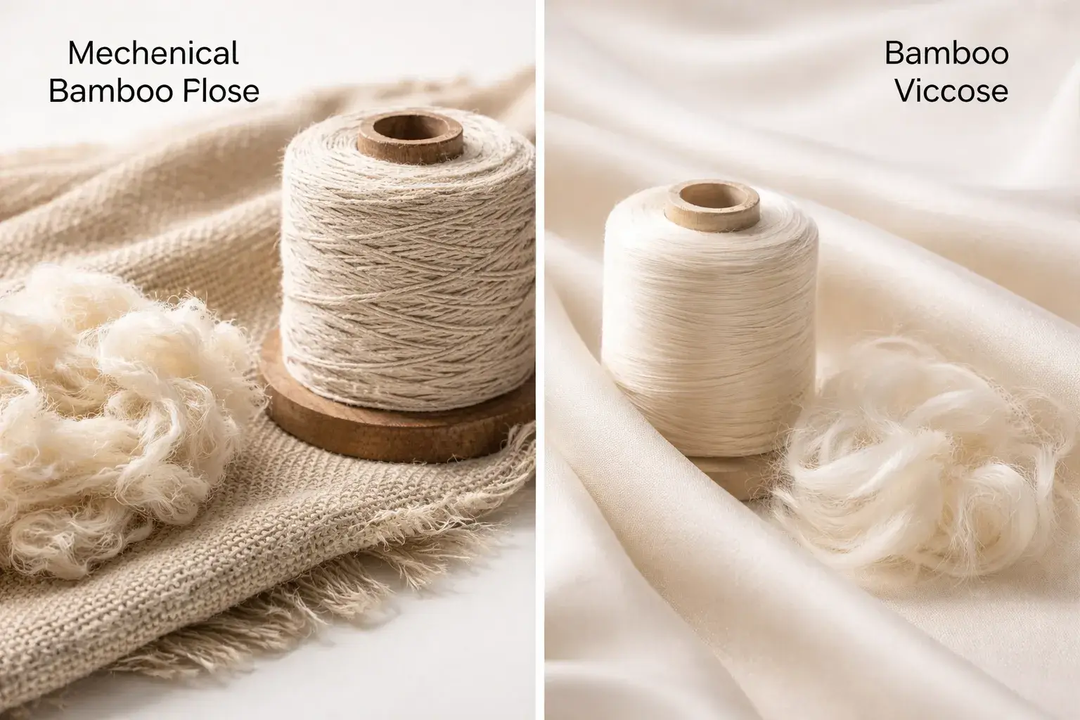 Mechanical versus chemical bamboo fiber comparison