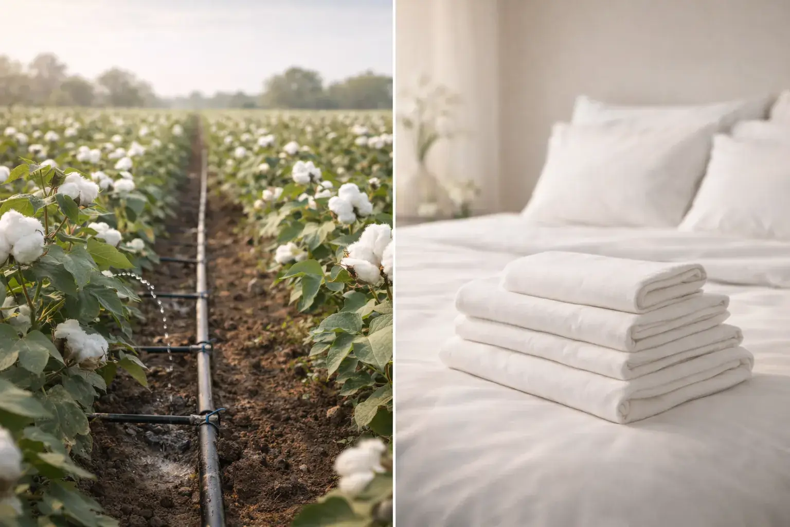 Sustainable cotton farming and hotel textiles