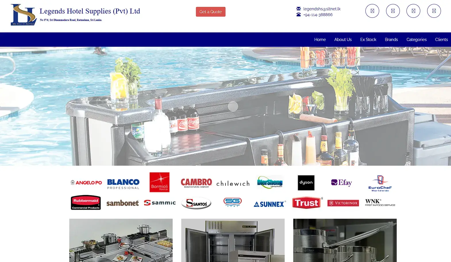 Hotel equipment and kitchen supplies