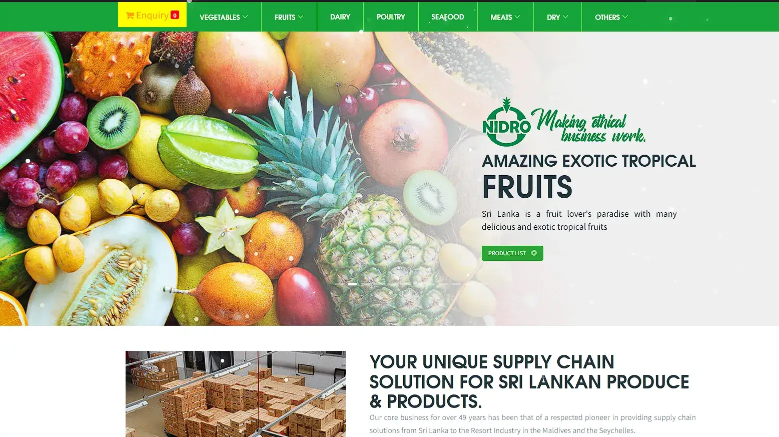 Resort supply chain Sri Lanka Maldives