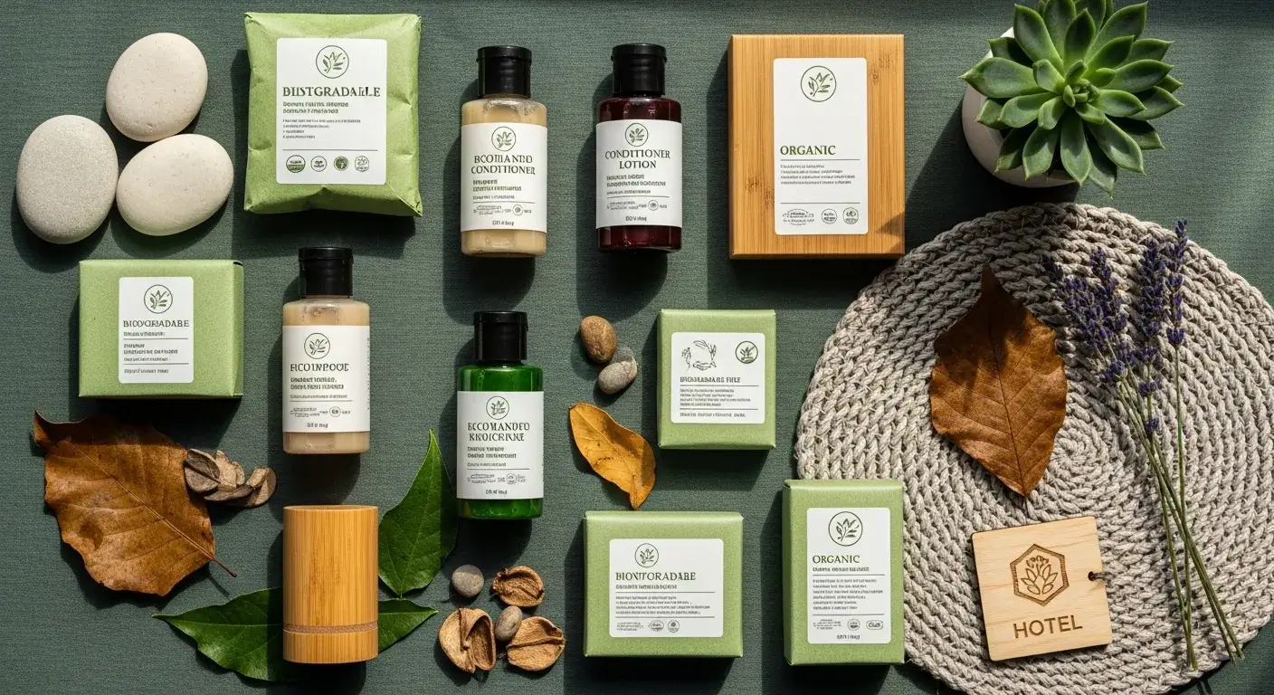 Eco suppliers Sustainable hotel amenities with eco certifications