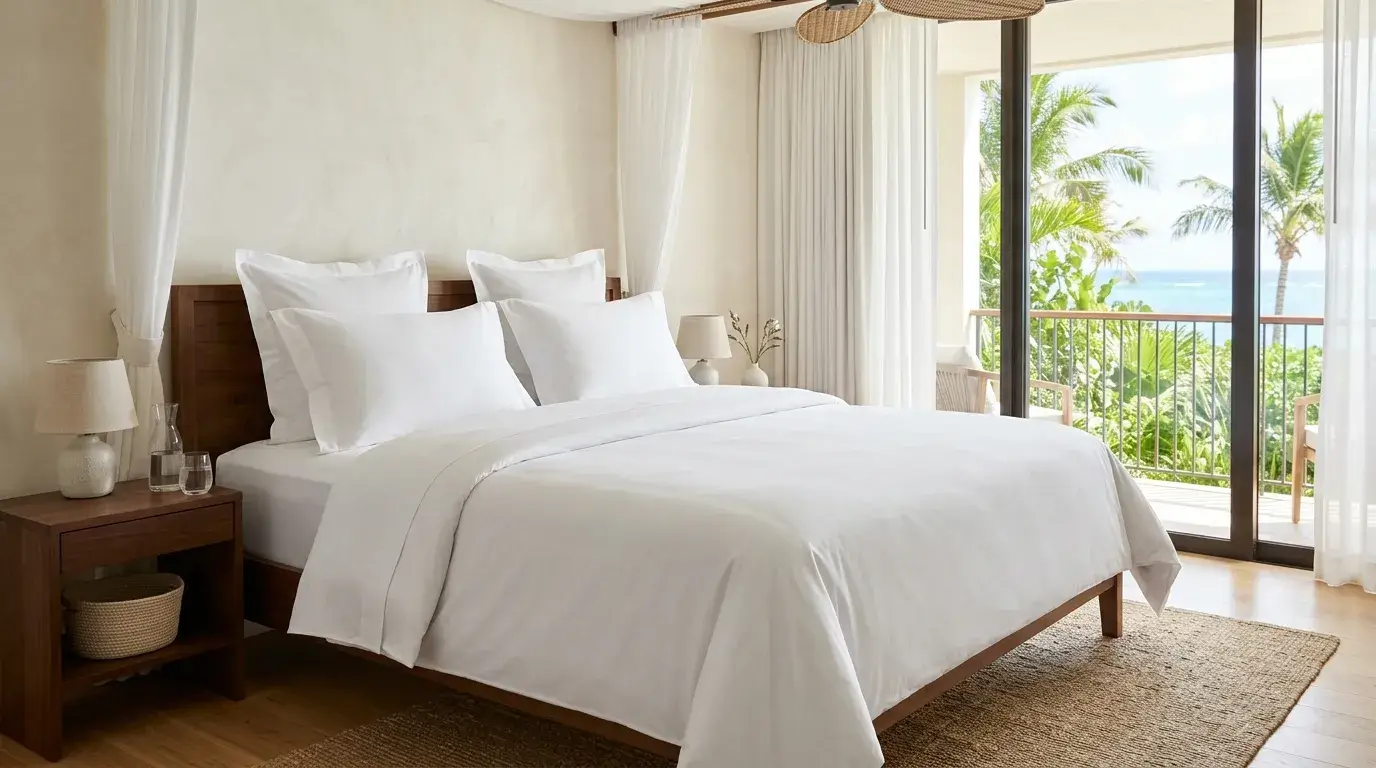 Crisp percale sheets 300TC percale crisp hotel bedding