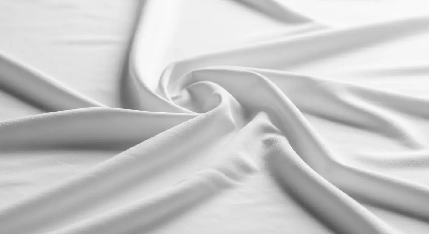 Very soft draping sheet with visible wrinkling tendency