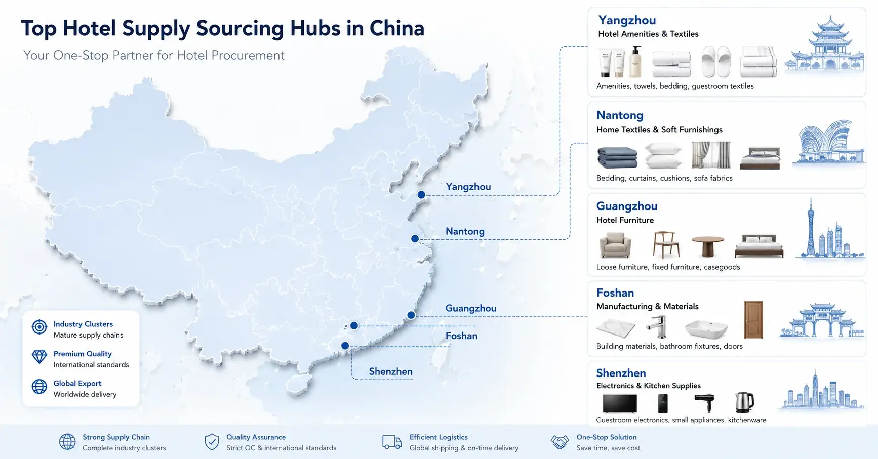 Manufacturing Hubs China hotel supply manufacturing hubs