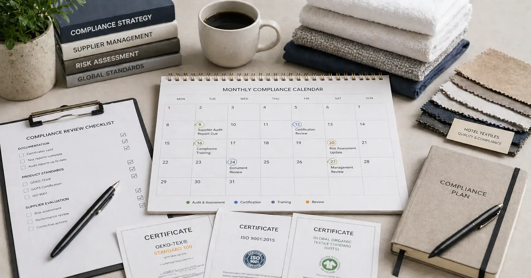 Compliance review schedule calendar planning