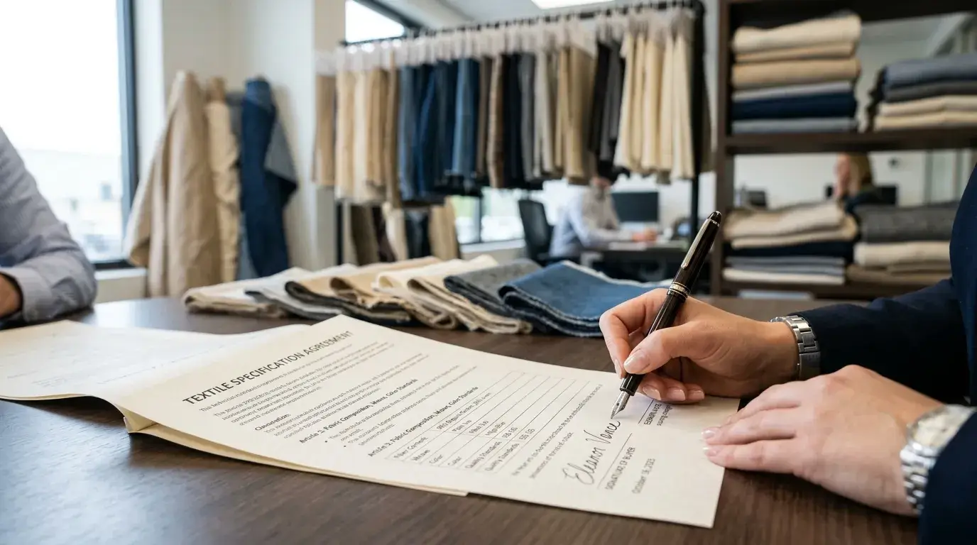 Contract agreement for textile sourcing