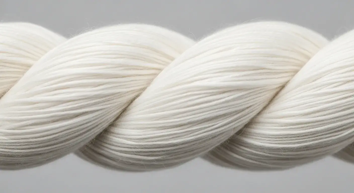 Extra-long-staple cotton fibers close-up texture