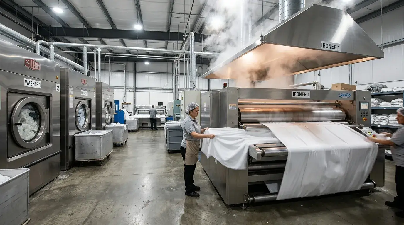 Industrial Wash Process Commercial hotel laundry washing sheets