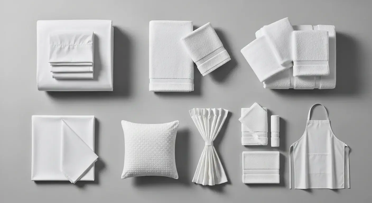 Hotel linen categories bed bath table kitchen overview
