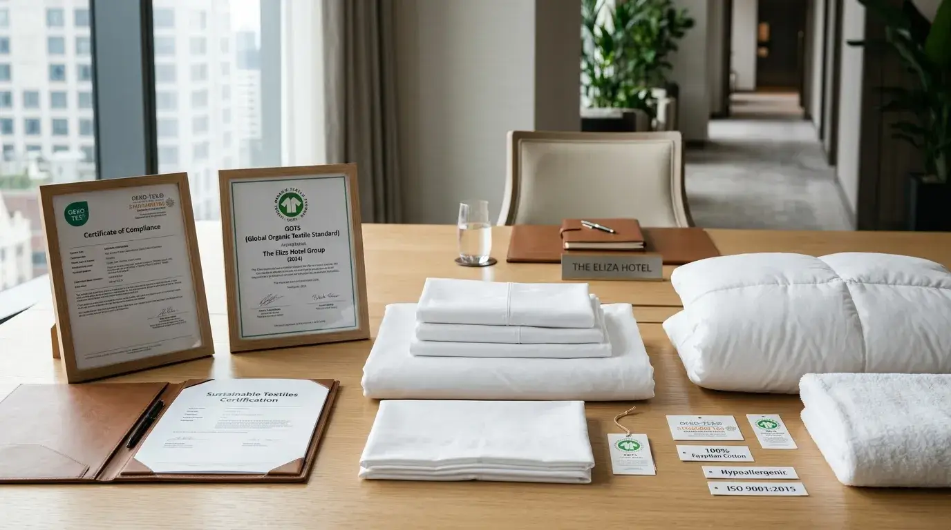 Hotel textile certifications and compliance documents