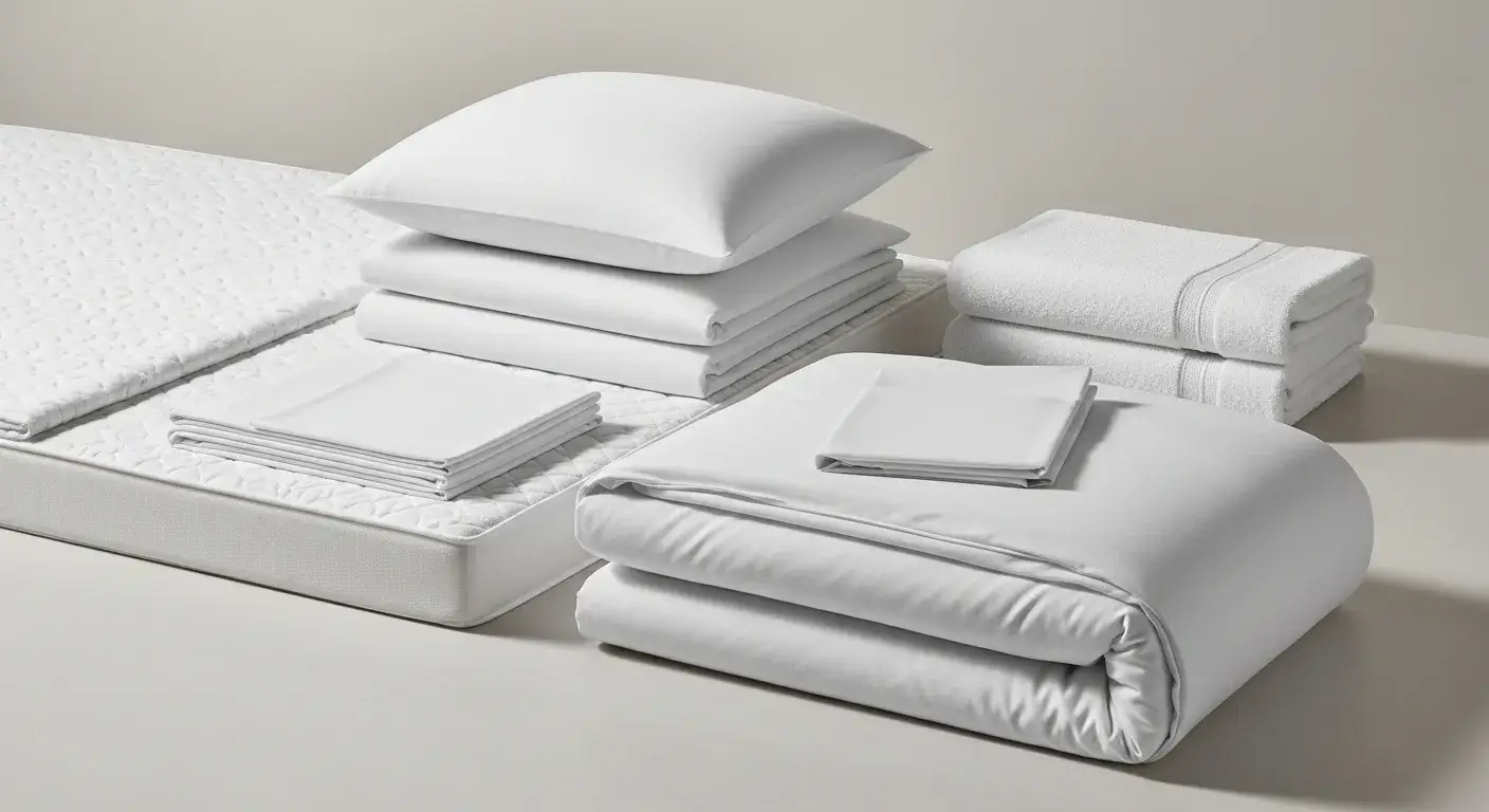 Hotel bed linens and towels product range