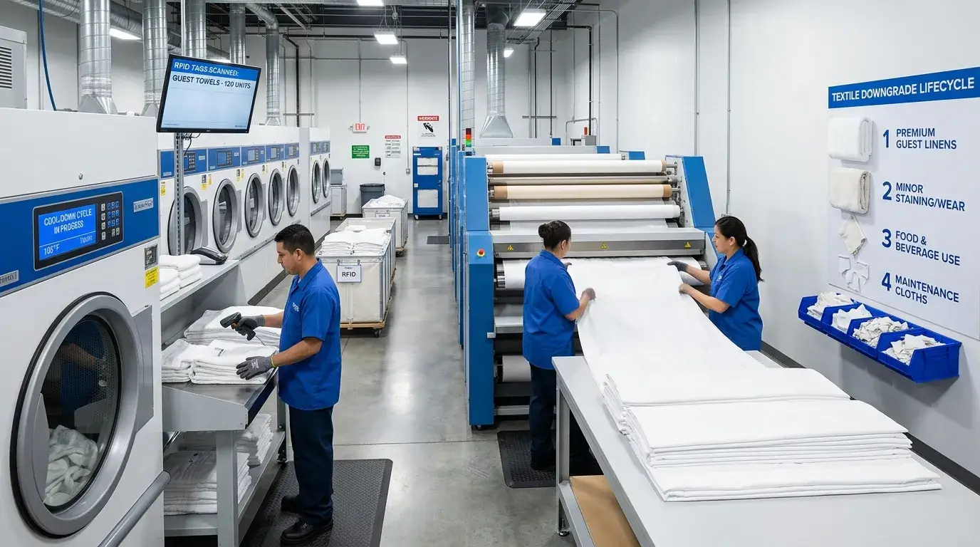 Protect Linen Profits Hotel linen shrinkage control and textile lifecycle management