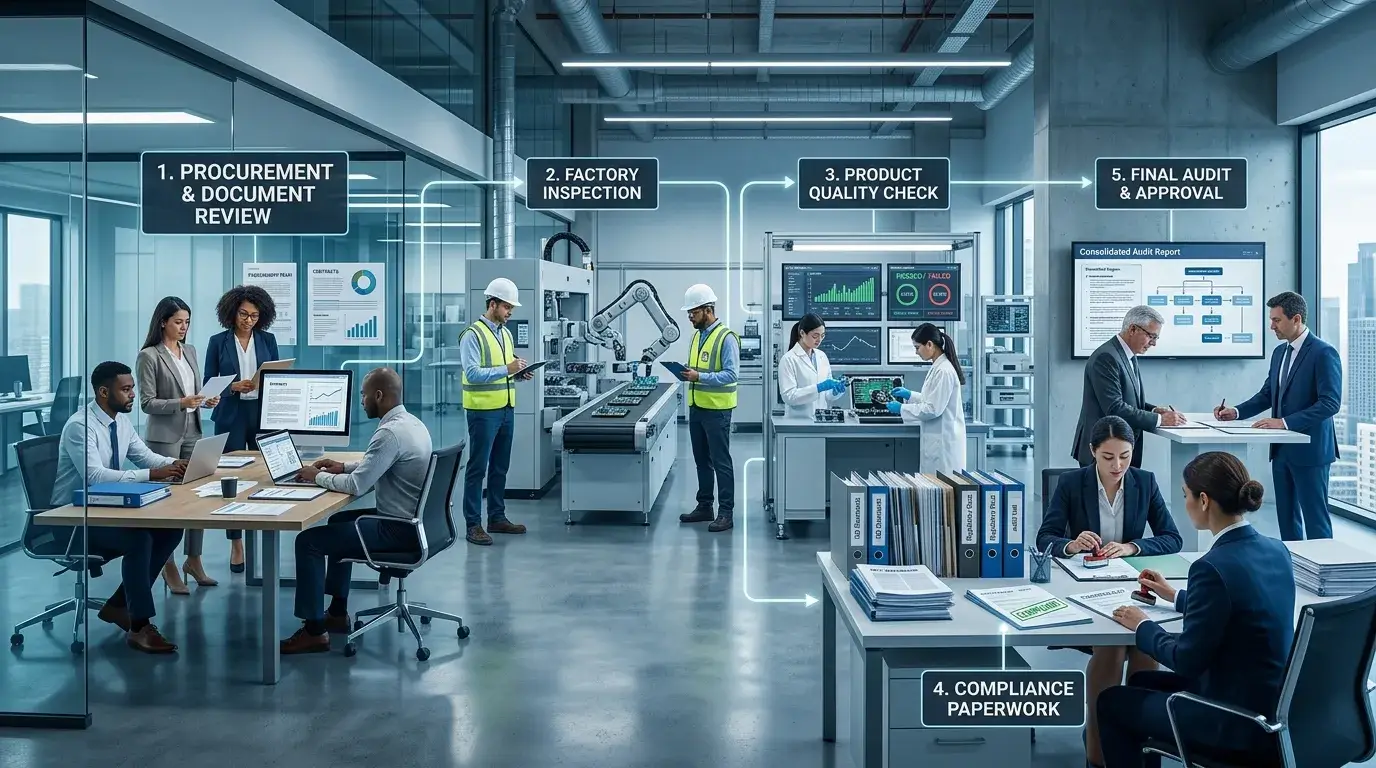 Different supplier audit types workflow