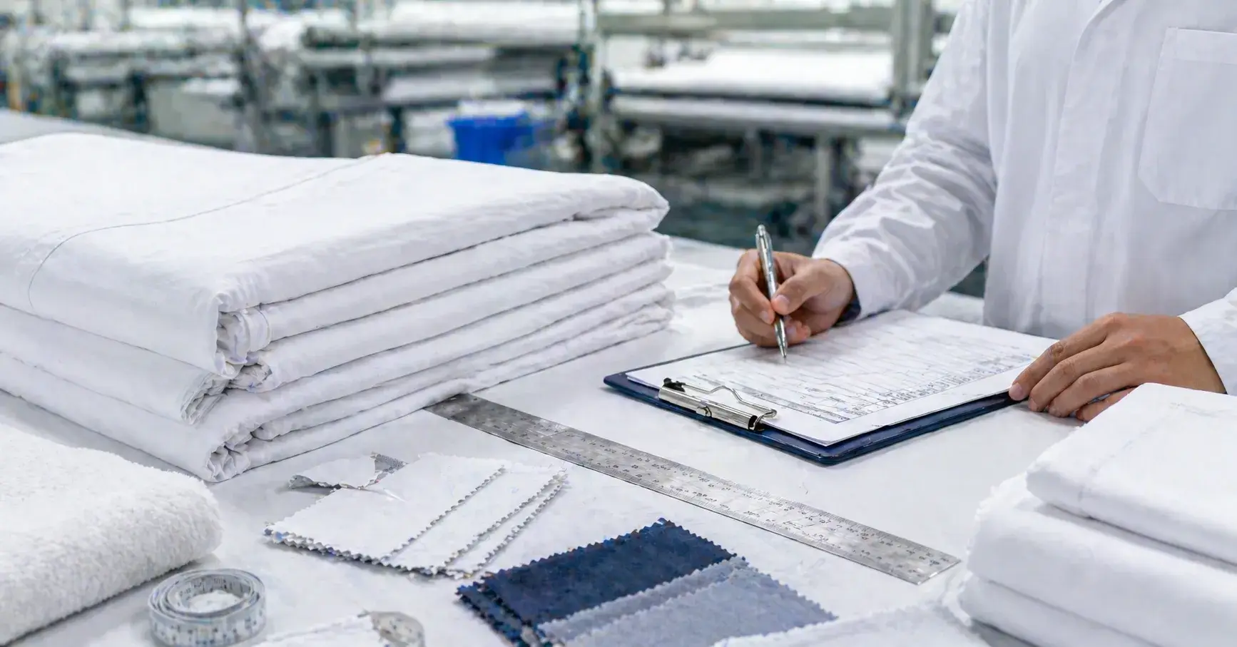 Quality Control Factory quality control for hotel sheets