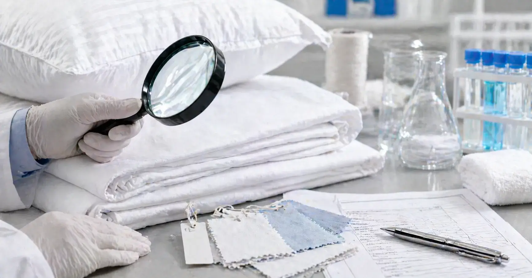 Textile Safety Check Hotel bedding checked for textile safety