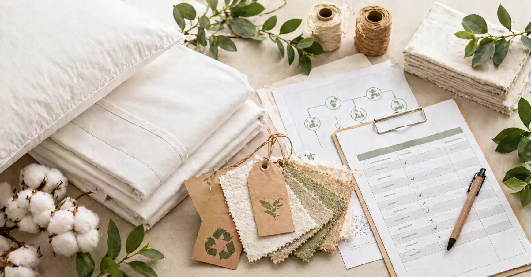 Sustainable Claims Organic and recycled hotel linen verification