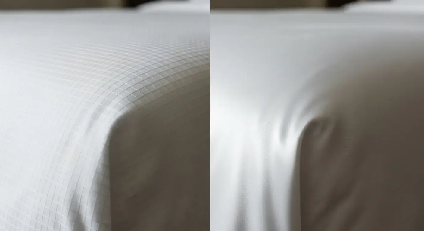 Percale vs sateen weave fabric comparison