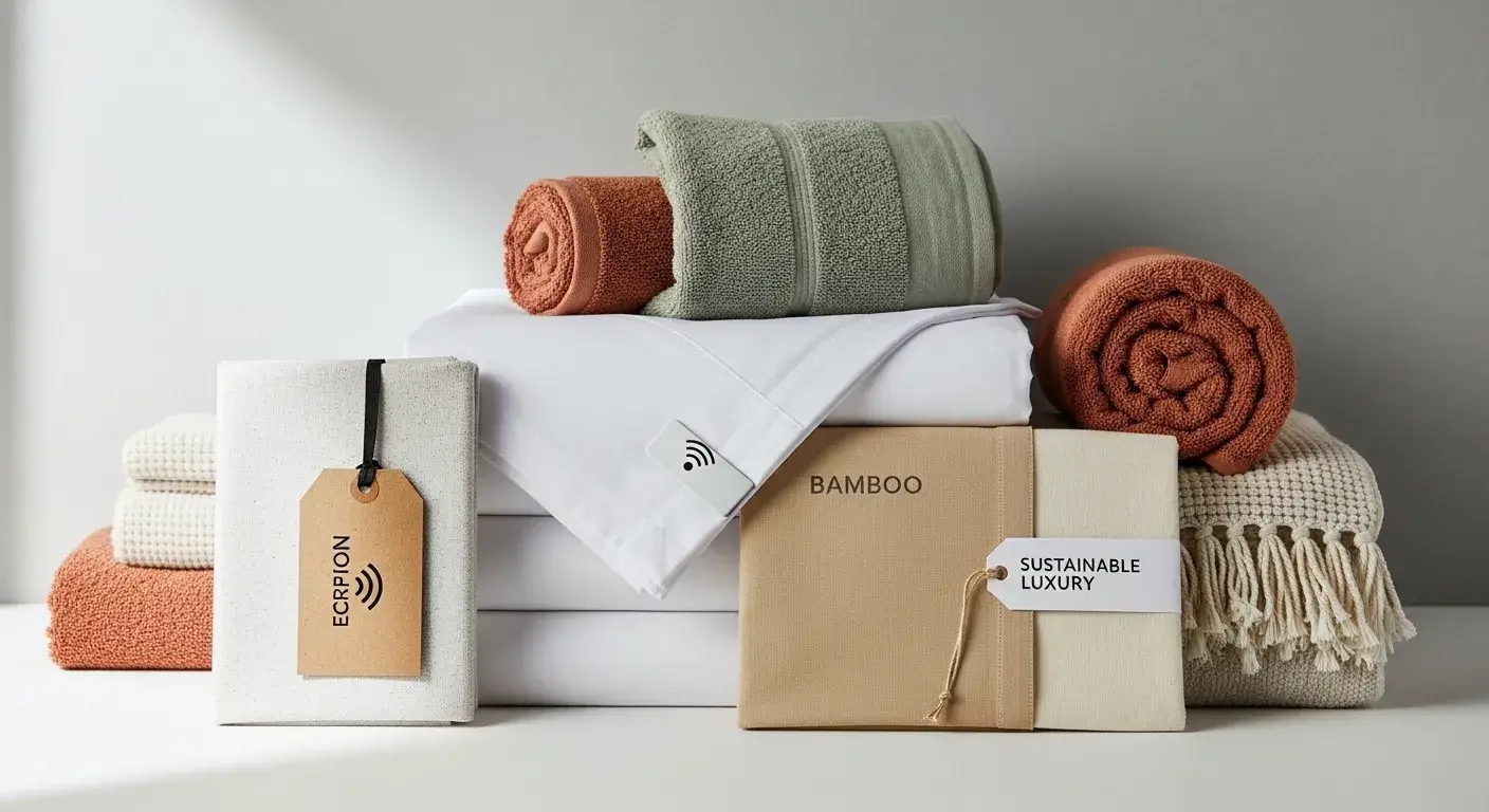 Sustainable hotel linens with eco materials and modern technology