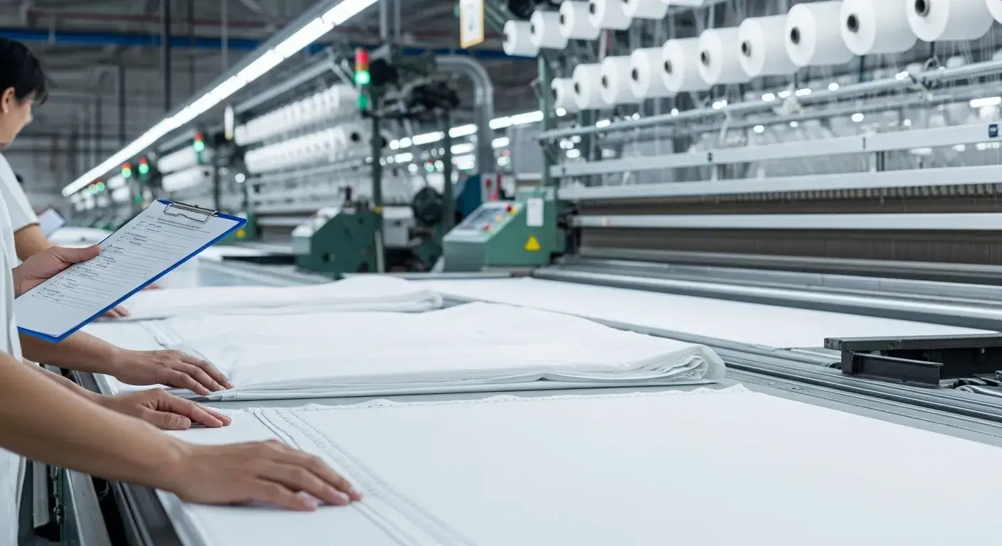 Textile factory inspection for hotel linens