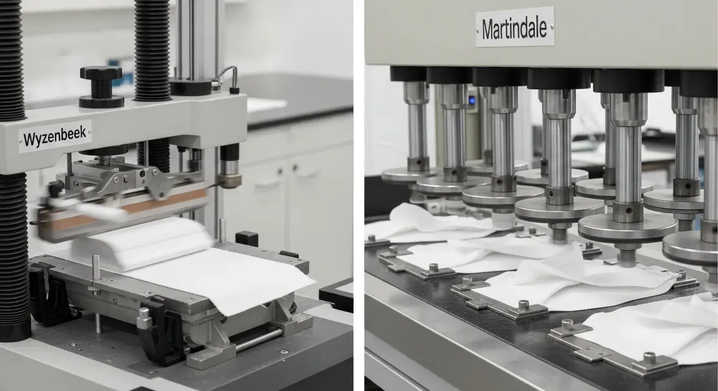 Wyzenbeek and Martindale abrasion test comparison