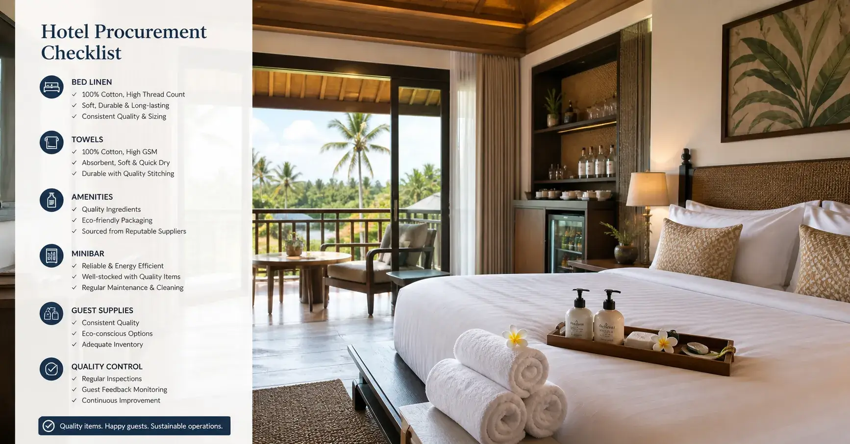 Bali hotel supplies procurement guide