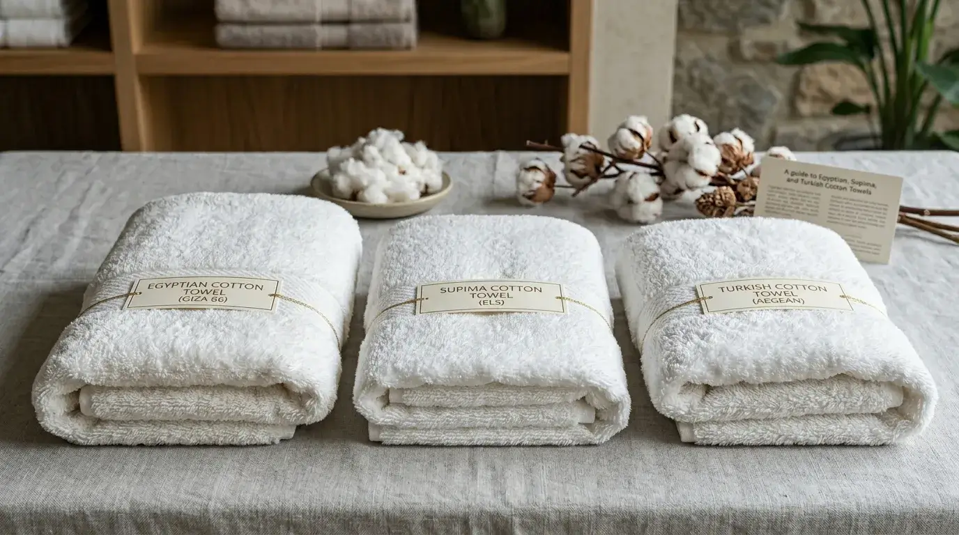 Egyptian Turkish and Supima cotton hotel towels