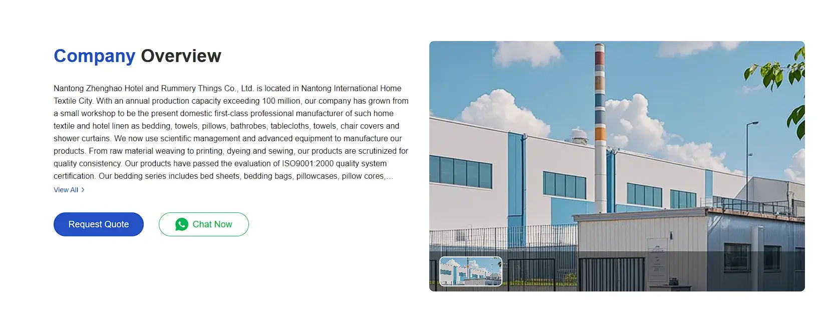 Nantong Zhenghao Hotel Supplies Co., Ltd. Nantong Zhenghao Hotel Supplies Co., Ltd.