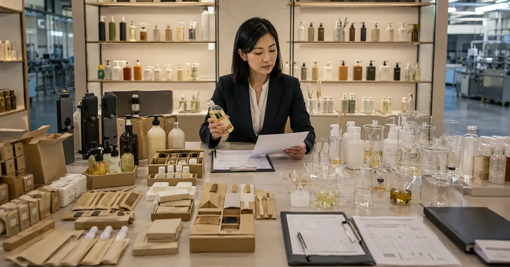 Manufacturer Type Comparison Amenity packaging and cosmetic formulation capabilities compared