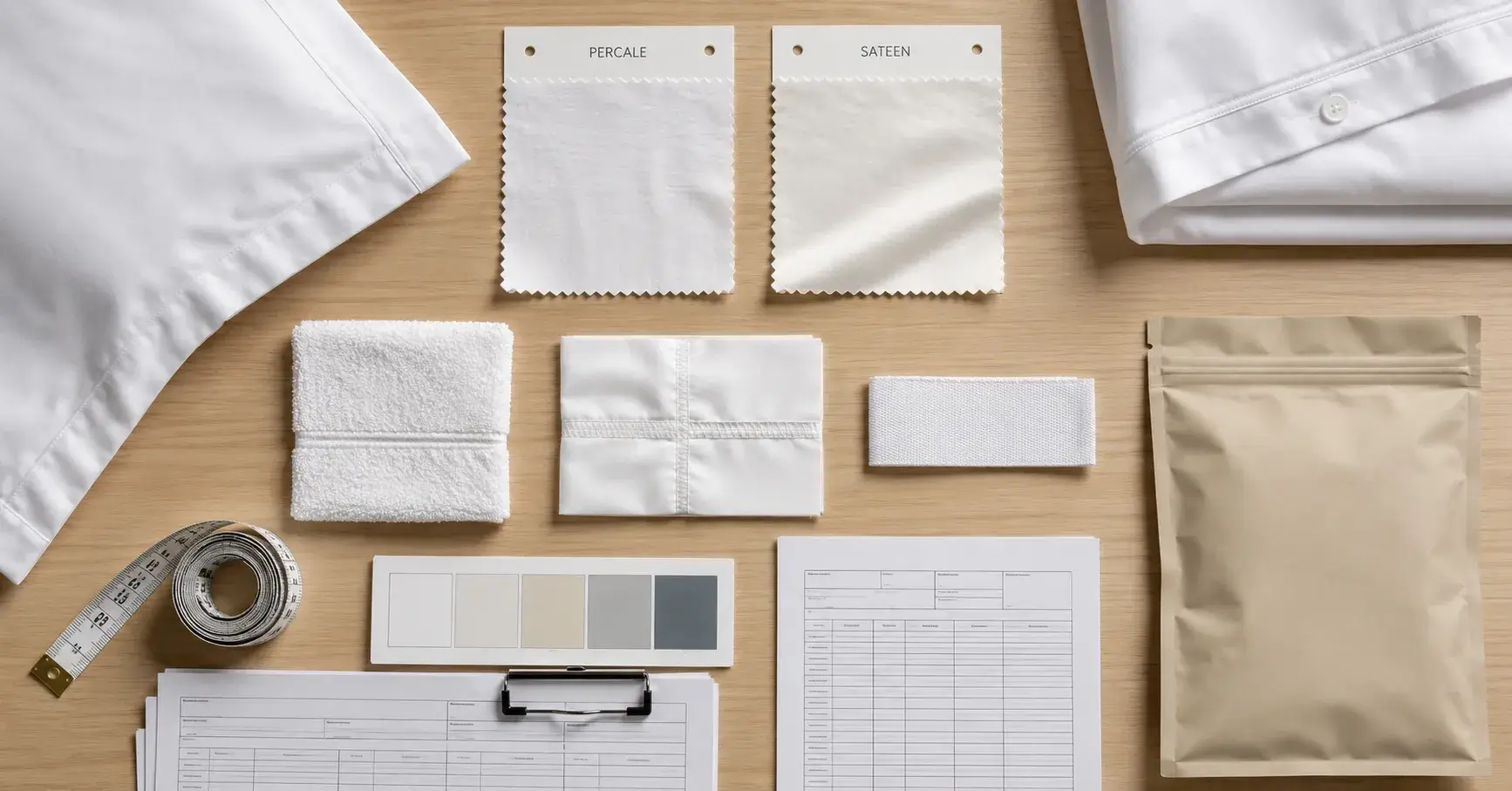 Hotel Linen RFQ Specifications Hotel linen swatches measurements stitching and packaging prepared for an RFQ